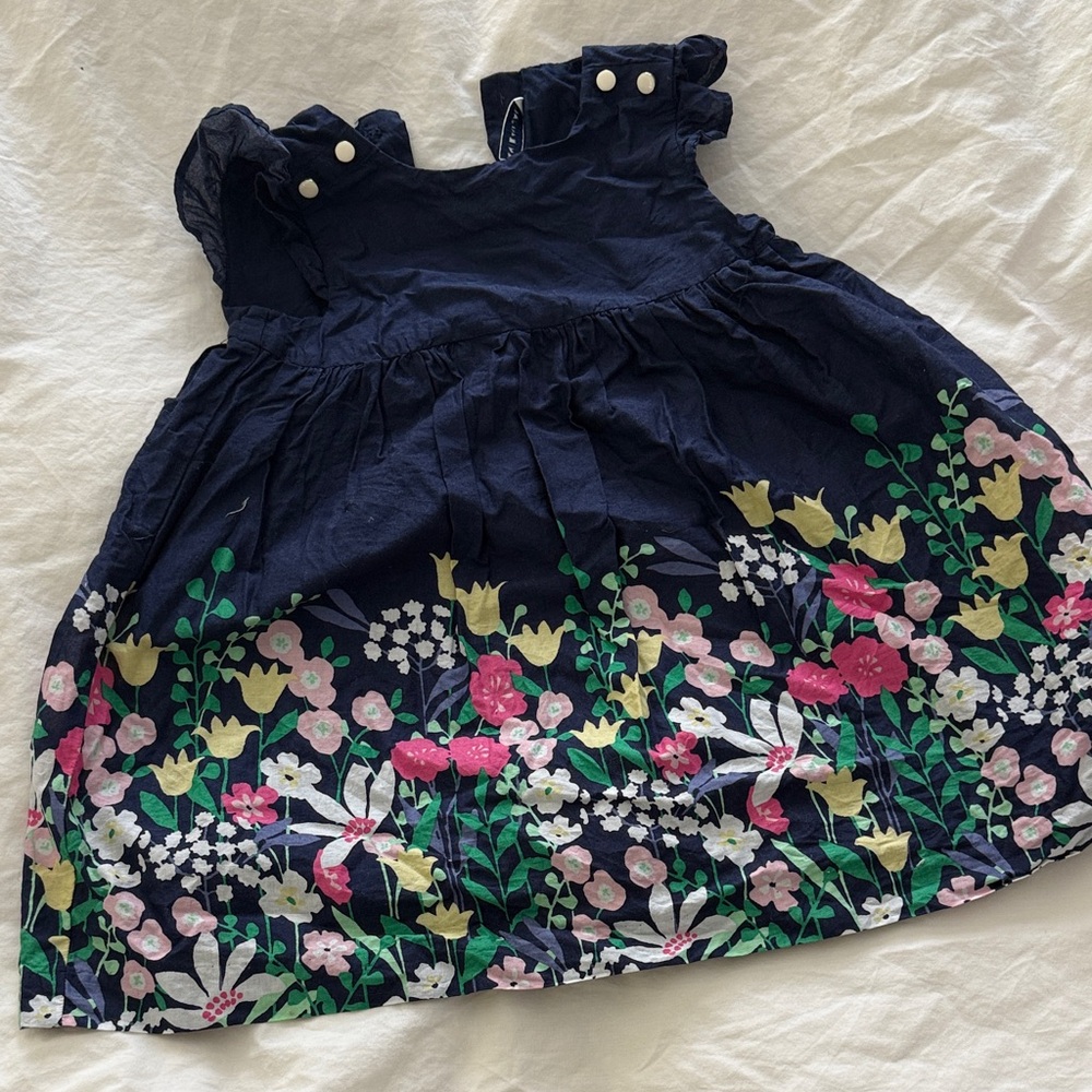 Janie and Jack Navy Floral Dress